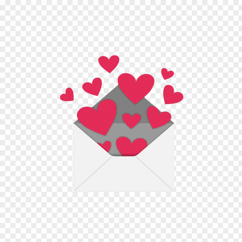Flying Envelopes Love Envelope Heart PNG