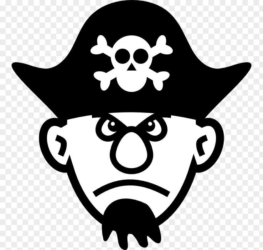 Funny Skull Hat Piracy Tricorne Clip Art PNG