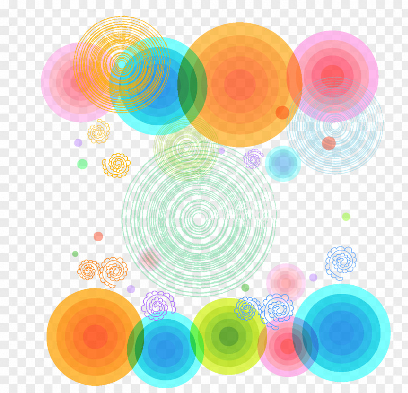 Geometric Circle Hazy Aperture Desktop Wallpaper PNG