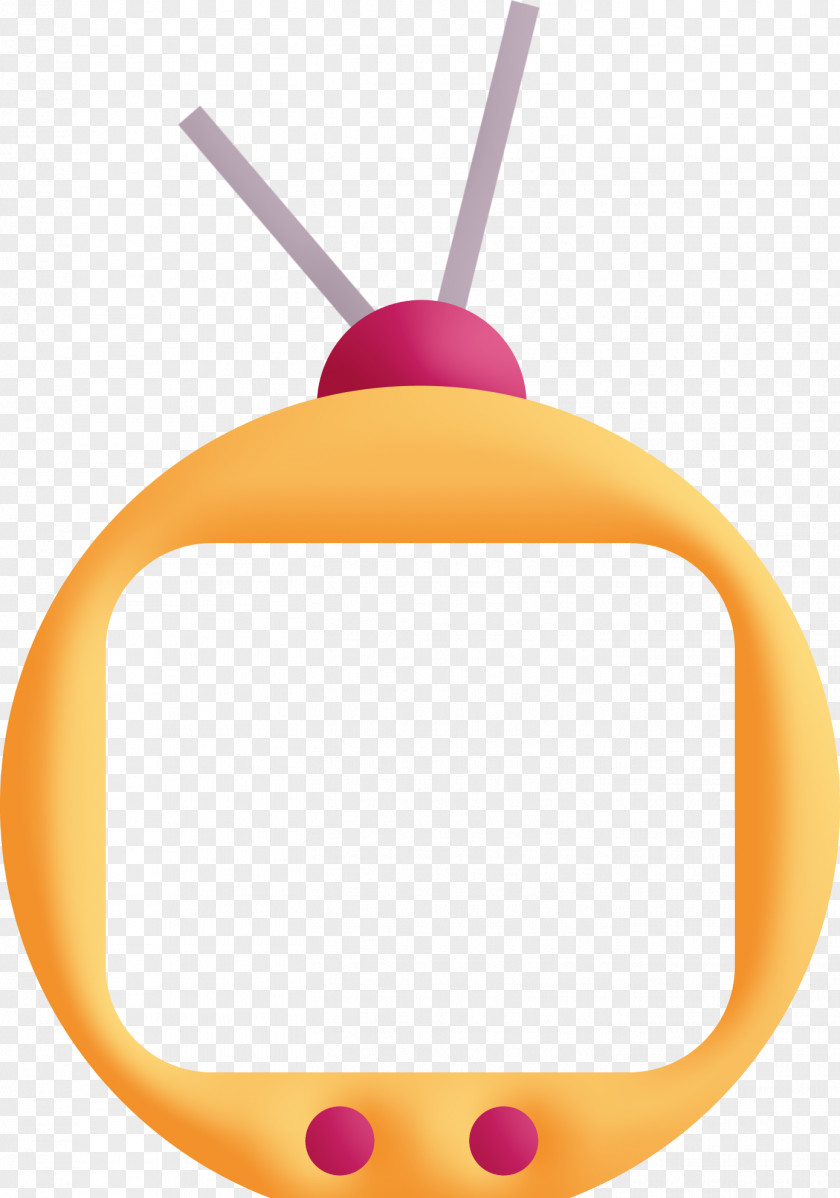 Yellow Antenna Television PNG