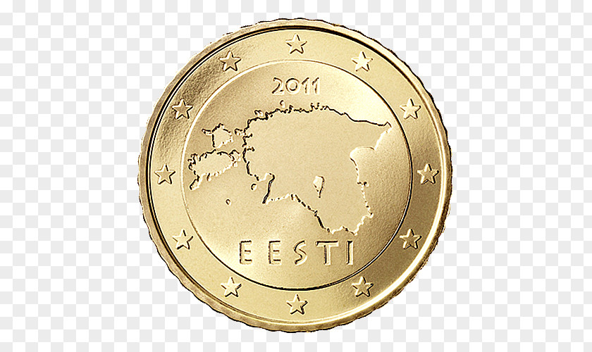 20 Cent Euro Coin Estonian Coins 50 PNG