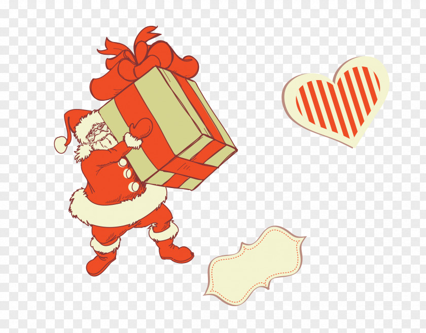 Creative Christmas Santa Claus Decoration Tree Illustration PNG