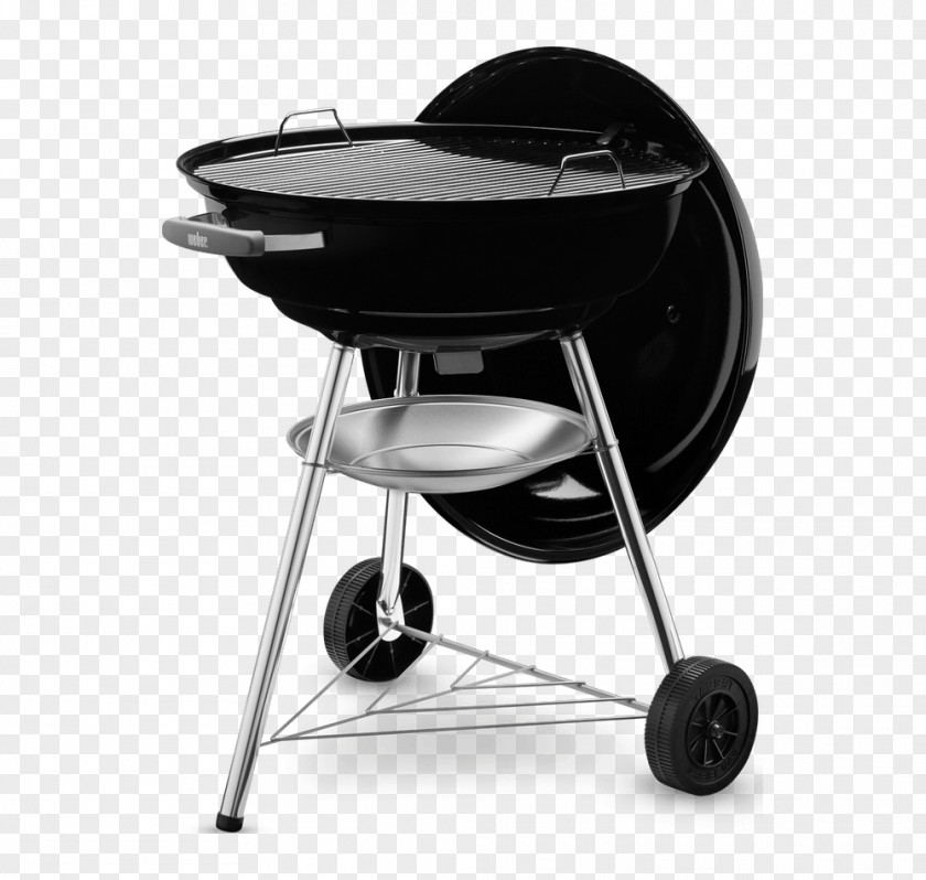 Kettle Weber Barbecue Compact 47 Cm In Diameter Black Weber-Stephen Products Charcoal Bar-B-Kettle PNG