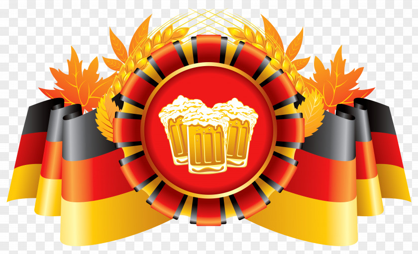 Oktoberfest Decor German Flag With Wheat And Beers Clipart Beer Cuisine PNG