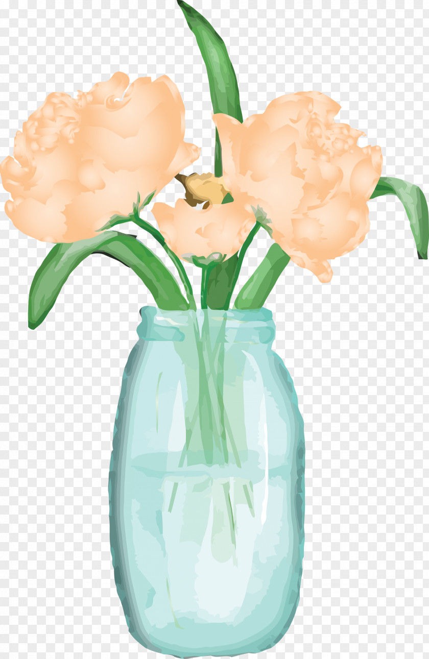Flower Vase Cut Flowers Plant Artifact PNG