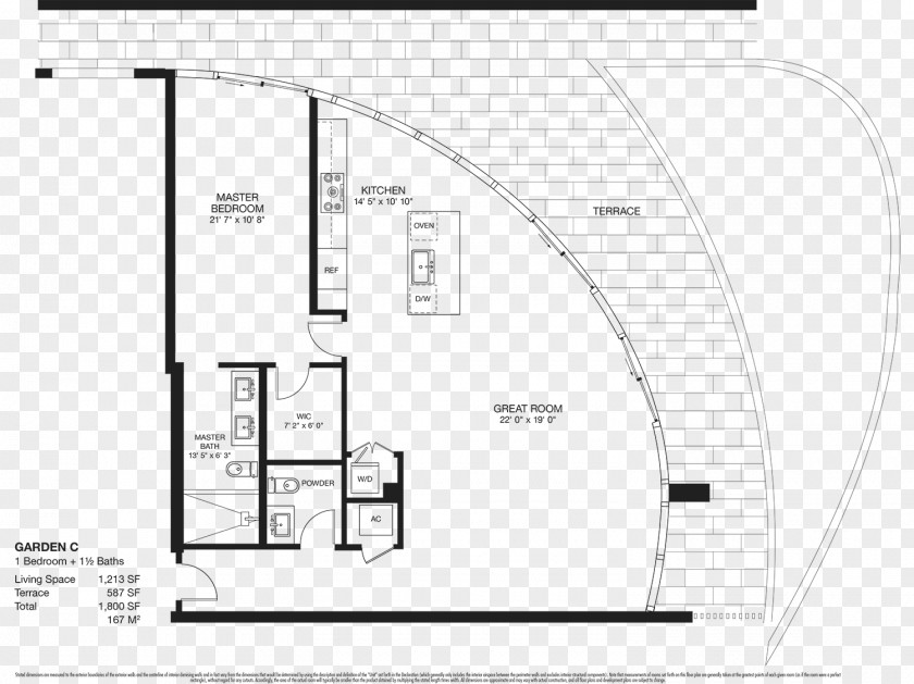 Garden Plan Floor Coconut Grove Apartment Bedroom PNG
