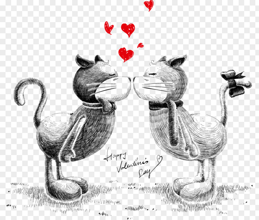 Love Cats Cat Kitten Drawing Cartoon PNG