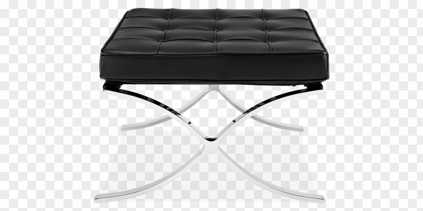 Table Foot Rests Barcelona Chair Footstool PNG