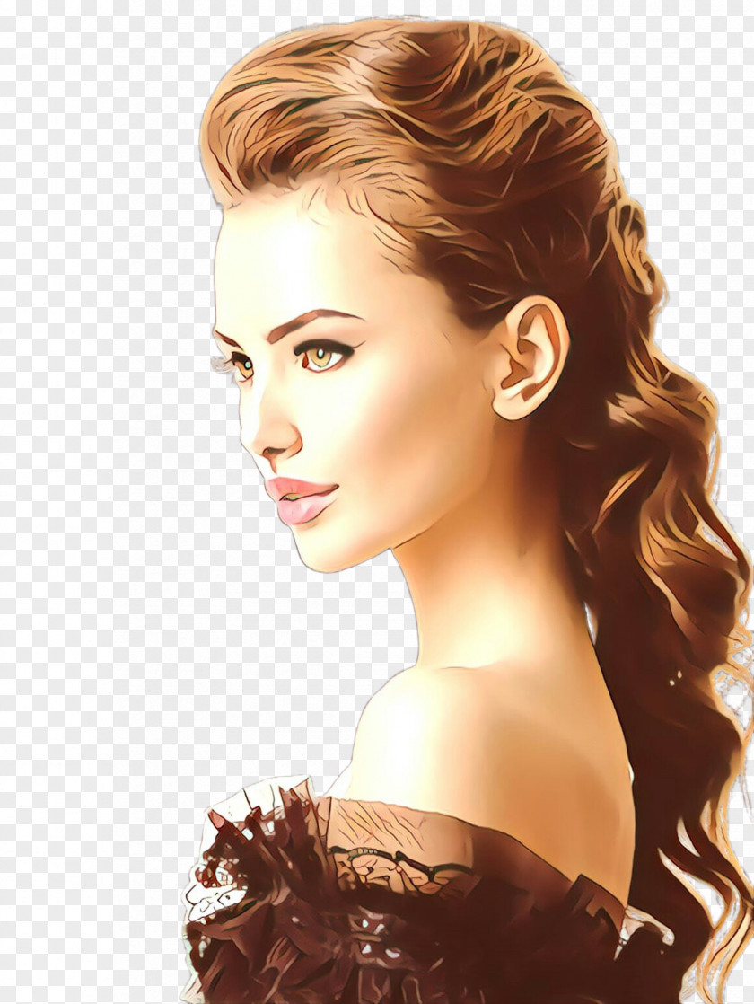 Long Hair Coloring Face Hairstyle Chin Eyebrow PNG