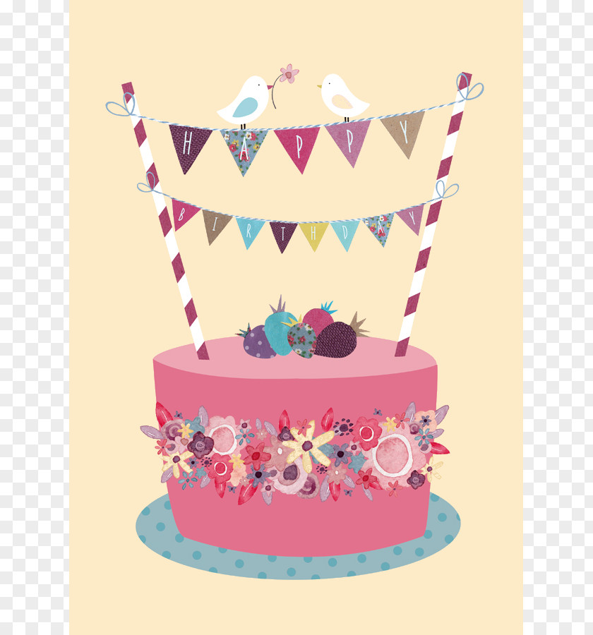 Birthday Cake Happy To You Greeting & Note Cards PNG