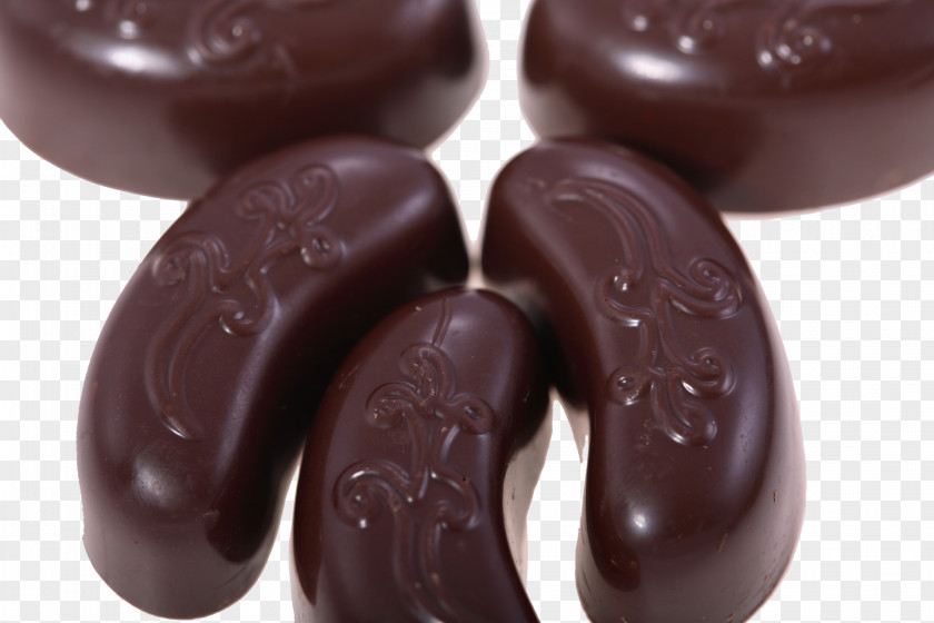Crescent-shaped Chocolate Bonbon Wallpaper PNG