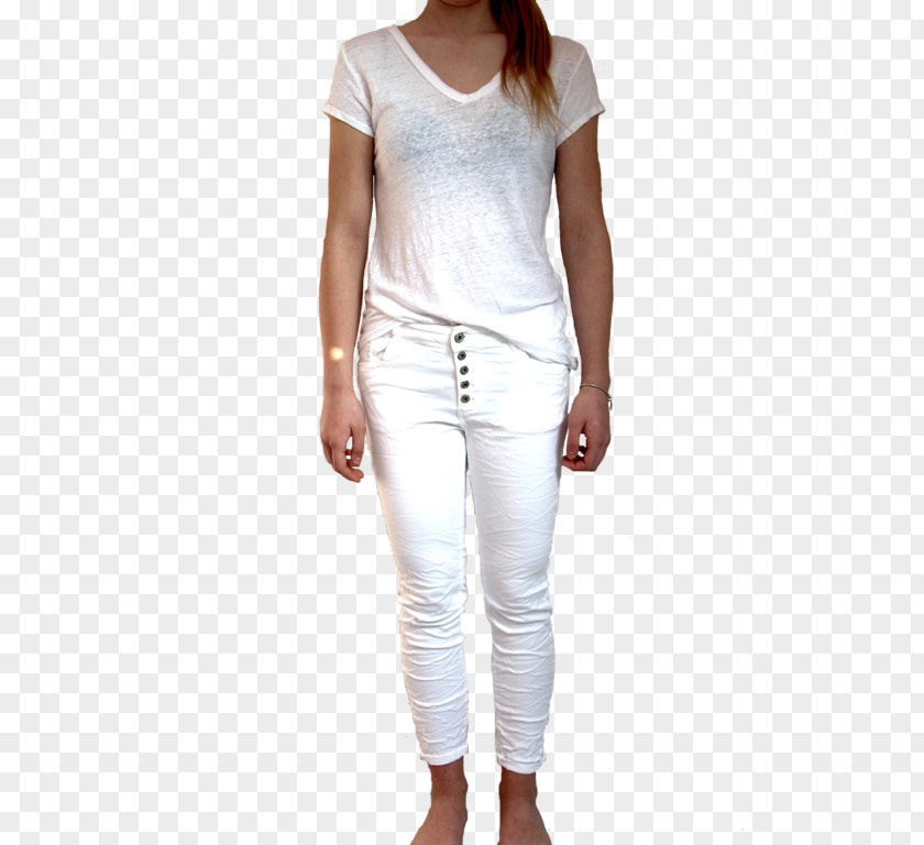 Jeans T-shirt Leggings Shoulder Sleeve PNG