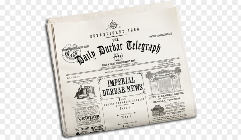 News Paper Brand Font PNG