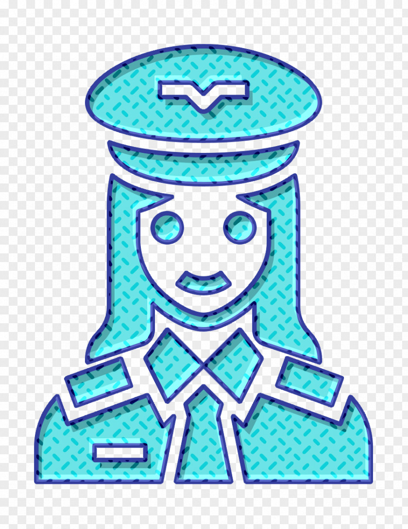 Pilot Icon Occupation Woman PNG