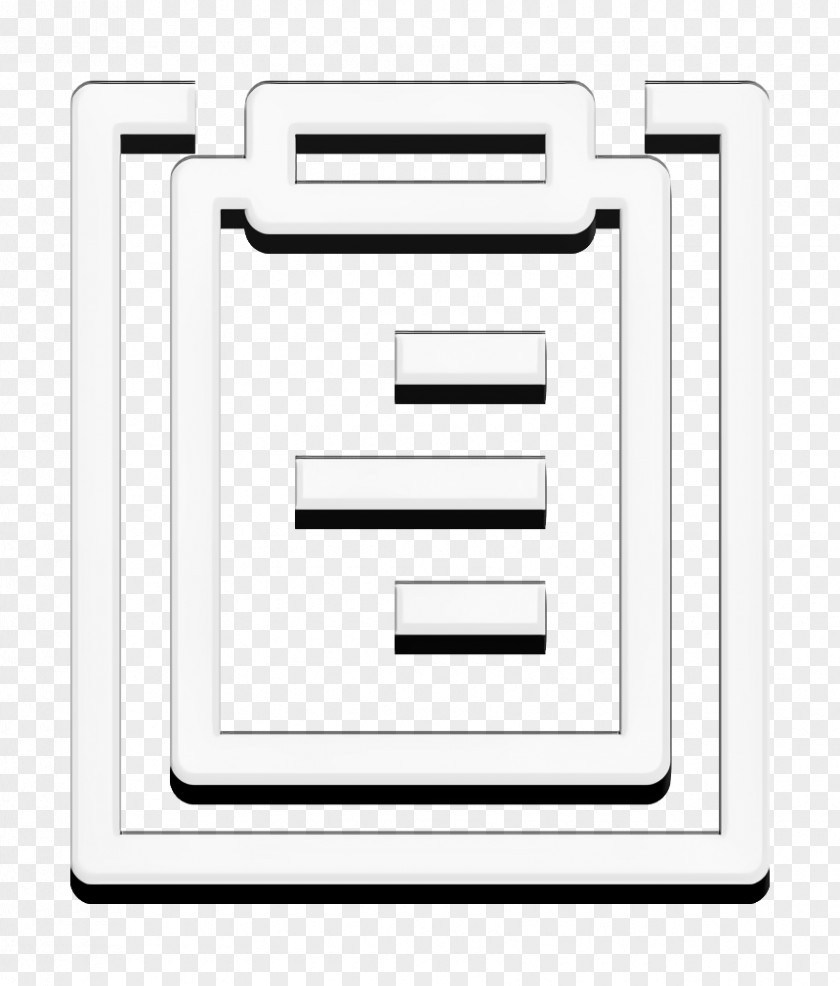 Rectangle Ui Icon App Clipboard Essential PNG