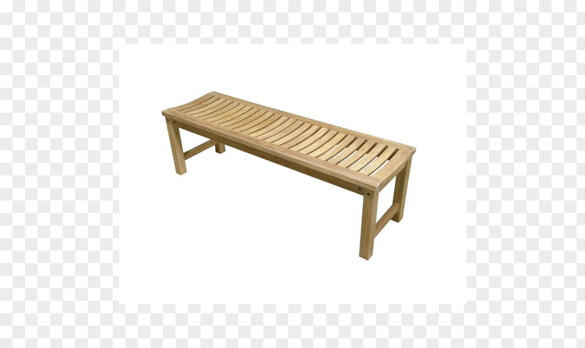 Smooth Bench Table Garden Furniture Teak PNG