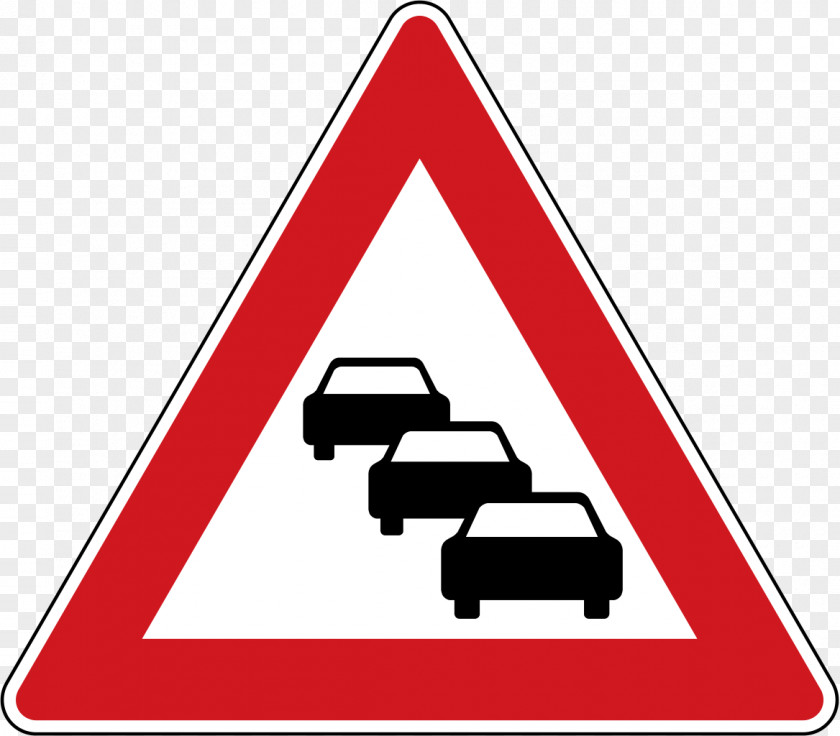 Traffic Jam Sign Roadworks Warning PNG