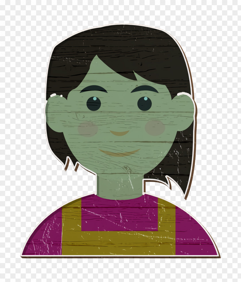 Black Hair Fictional Character Person Icon PNG