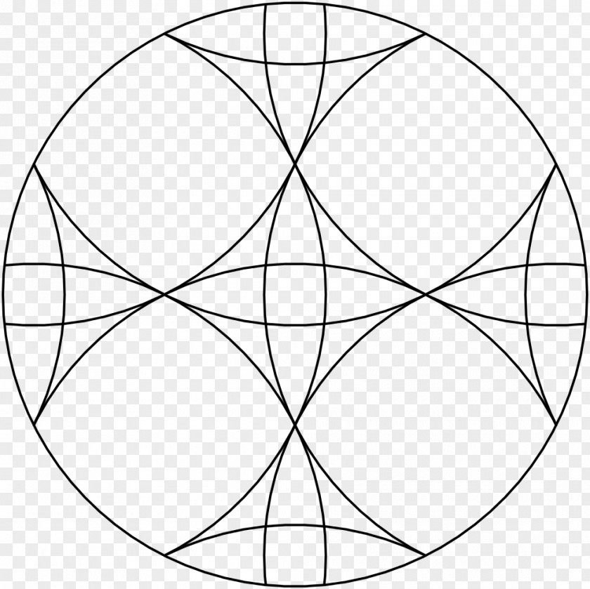 Book Coloring Overlapping Circles Grid Mandala PNG