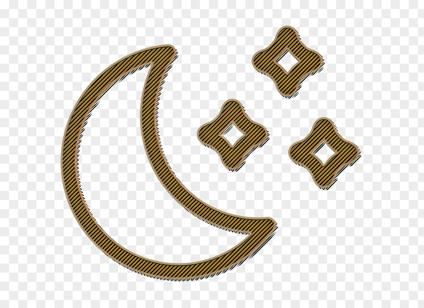 Brass Symbol Clear Icon Moon Night PNG