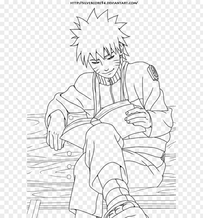 Line Art Drawing Coloring Book Cartoon Naruto PNG