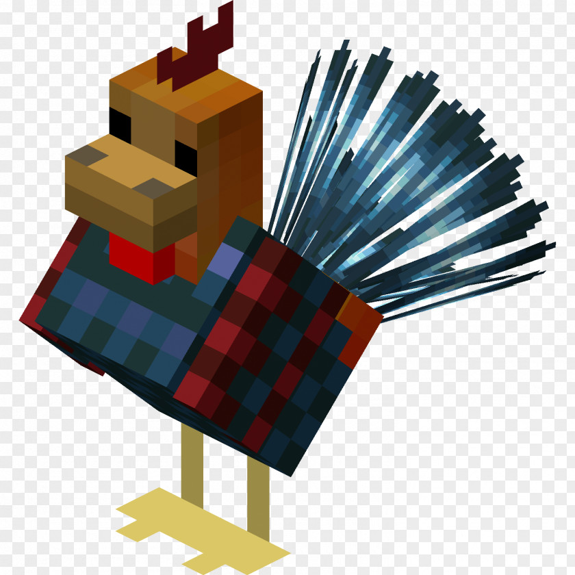 Minecraft Chicken Rooster Wattle Mod PNG