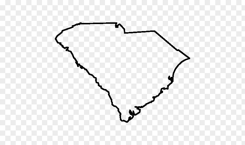 South Carolina North U.S. State Map Clip Art PNG