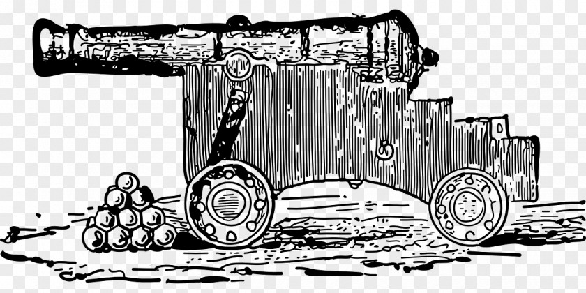 Artillery Cannon Drawing Clip Art PNG