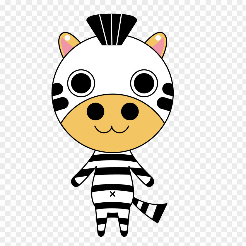 Cartoon Cow Cattle Zebra Illustration PNG