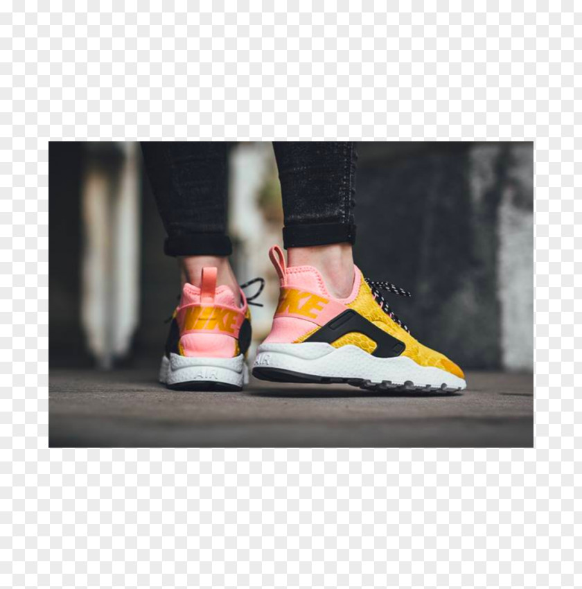 Orange Snake Sneakers Nike Air Huarache Mens Shoe PNG