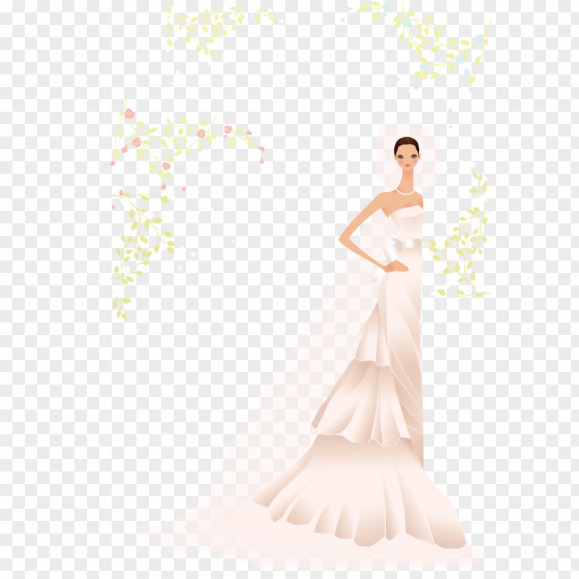 The Bride Wearing A Wedding Dress Contemporary Western Photography PNG
