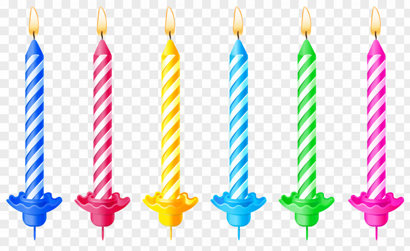 Birthday Candles Clipart Picture Cake Candle Clip Art PNG