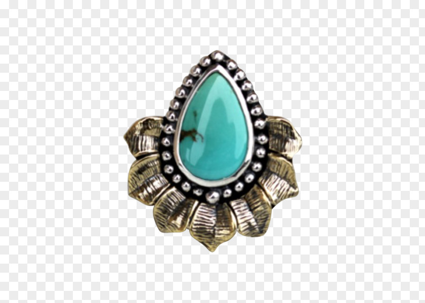 Carved Turquoise Flower Ring Body Jewellery Product Diamond PNG