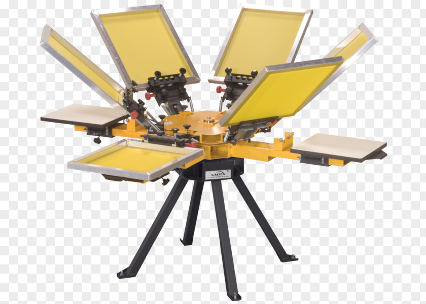 Flex Printing Machine Screen Press Textile Business PNG
