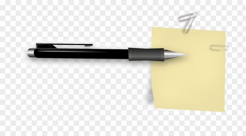 Vector Brown Yellow Pen Notes PNG
