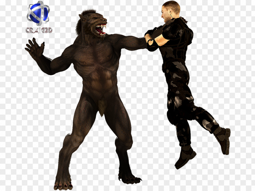 Werewolf 3D Rendering 2D Computer Graphics Gray Wolf PNG