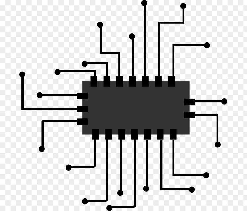 Chip Clipart Integrated Circuit Central Processing Unit Microprocessor Icon PNG