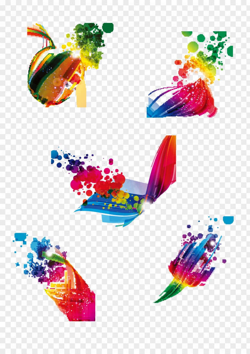 Watercolor Ink Jet Graphic Design Painting PNG