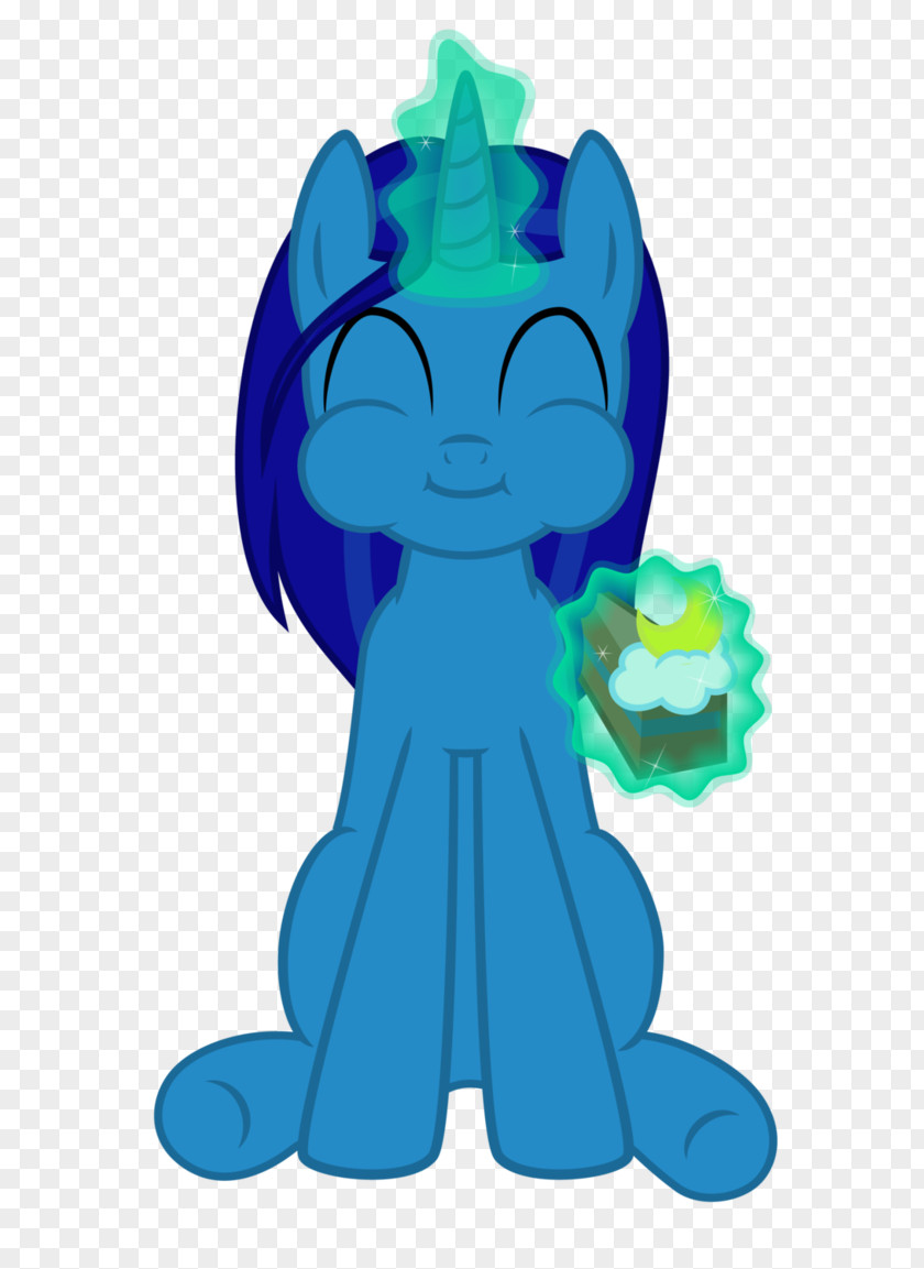 Eat Moon Cake Electric Blue Horse Aqua Cobalt PNG