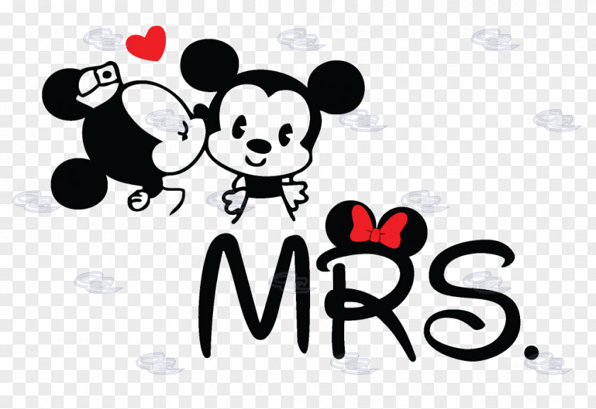 Minnie Mouse Mickey Black And White Wallpaper PNG