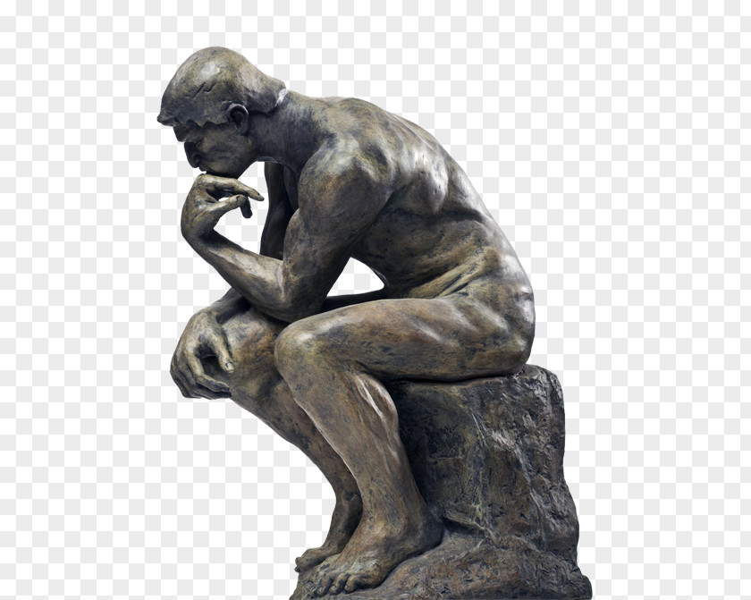Thinking Man Statue The Thinker Television Intelligence PNG
