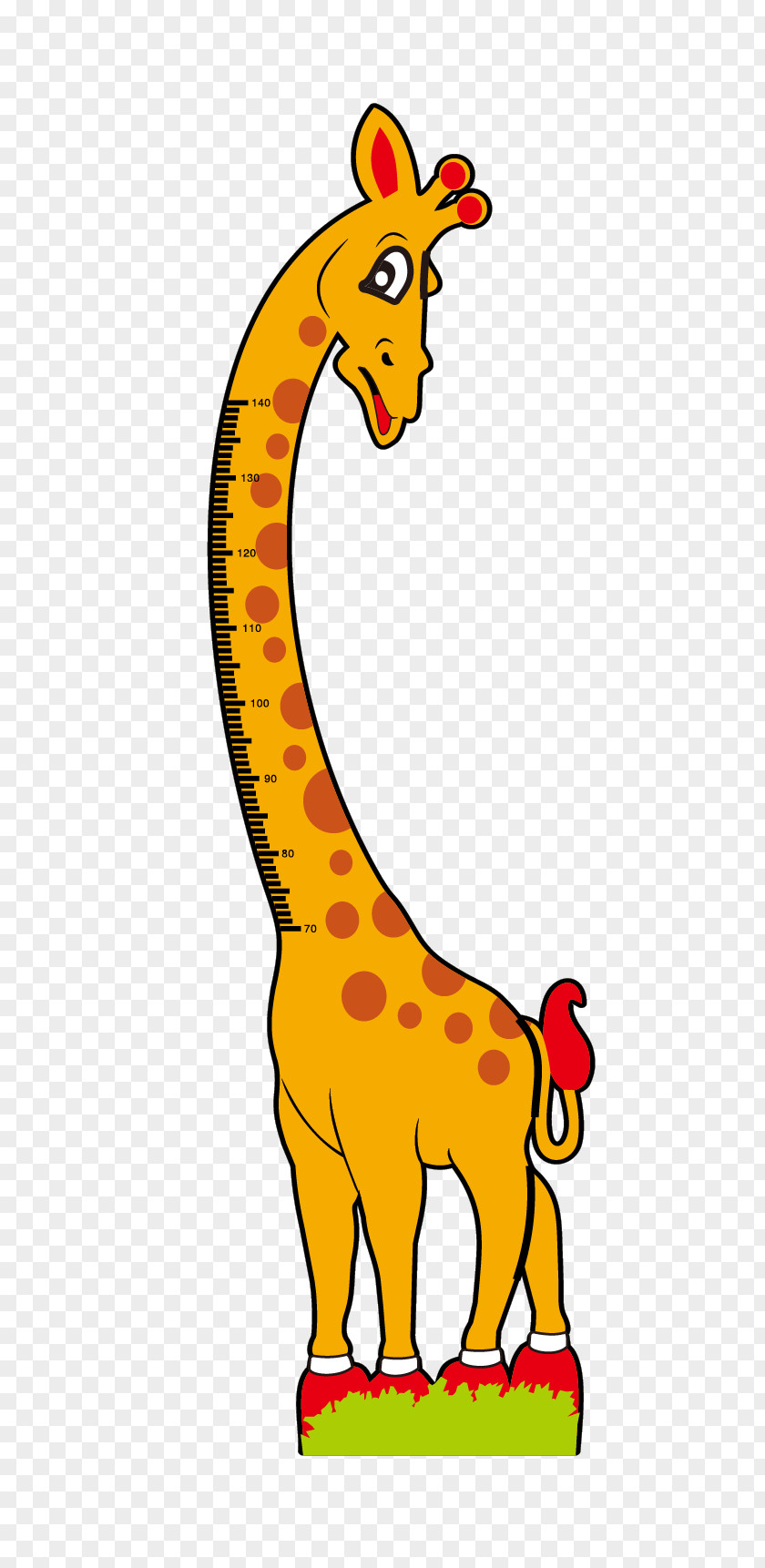 Giraffe Height Ruler Northern Human Clip Art PNG