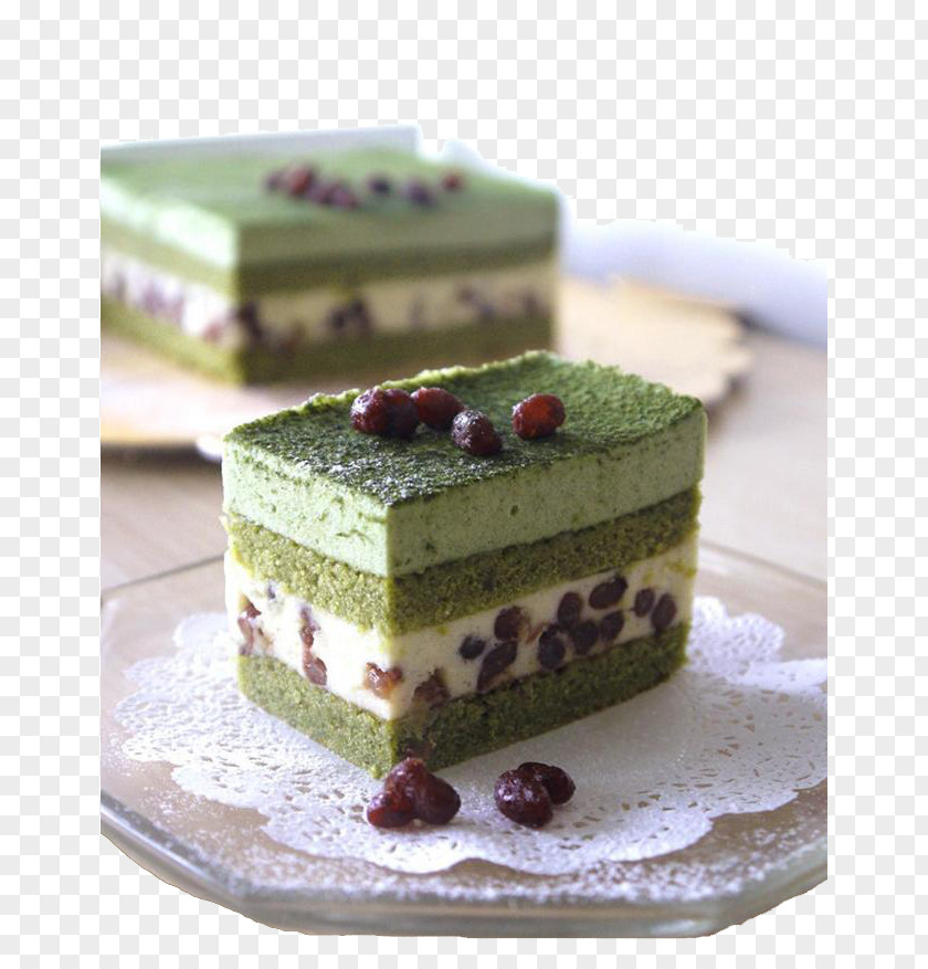Green Tea Cake Cheesecake Mousse Panna Cotta Milk PNG