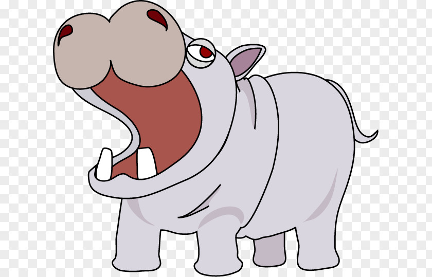 Hippo Hippopotamus Elephant Animal Clip Art PNG