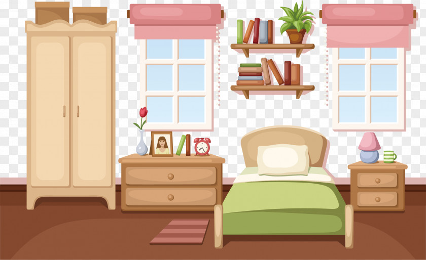Messy Room Bedroom Ideas Clip Art Vector Graphics Illustration PNG