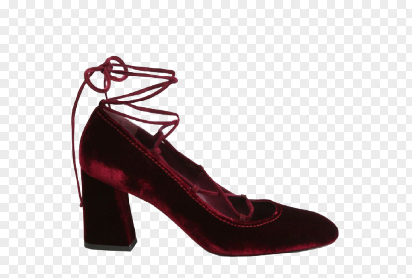 Block Heels Suede Shoe Heel Maroon Pump PNG