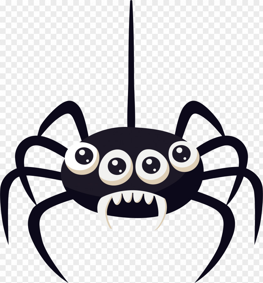 Four Eyes Of Spiders Spider Eye Euclidean Vector PNG