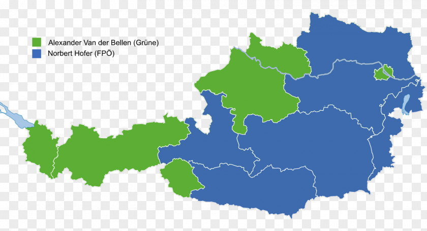 Map Austrian Legislative Election, 2017 Blank PNG