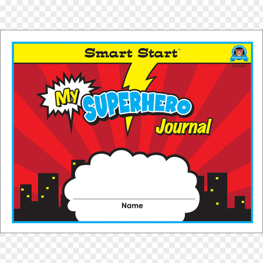 Preschool Journal Writing Smart Start, Grade K Superhero Start Gr K-1 Horizontal Format Brand Font PNG