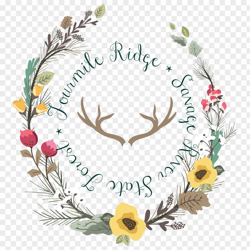 Berry Branch Wreath Floral Design Printing Ink JPEG PNG